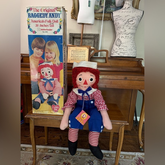 Vintage 1960's 32" The Original Knickerbocker Raggedy Andy with box - Picture 13 of 13